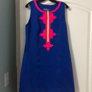 New Lilly Pulitzer dress, never worn blue- size L